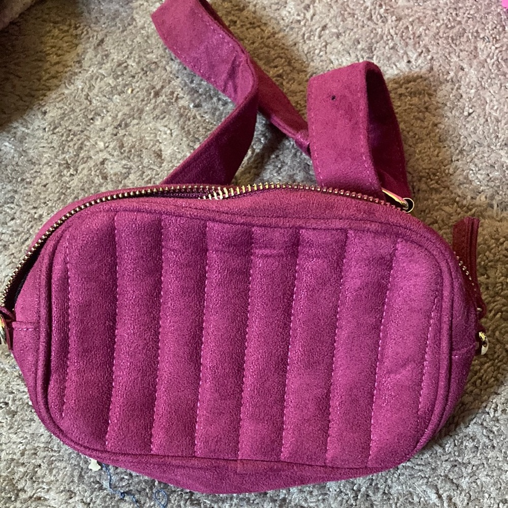 Who What Wear Red Quilted Backpack